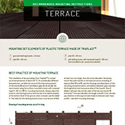 MOUNTING INSTRUCTIONS FOR TERRACE