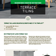 MOUNTING INSTRUCTIONS FOR TERRACE TILING